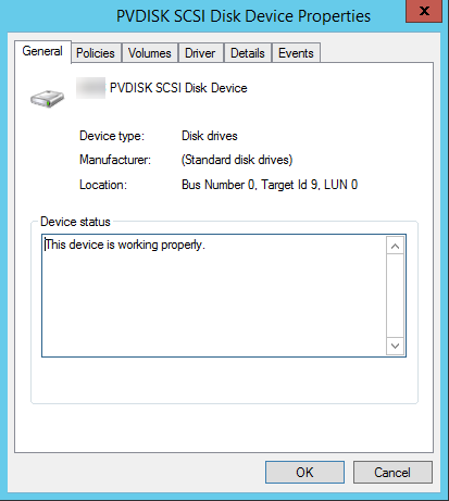 The location of an EBS volume.