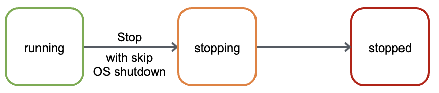 Stop with skip OS shutdown flow