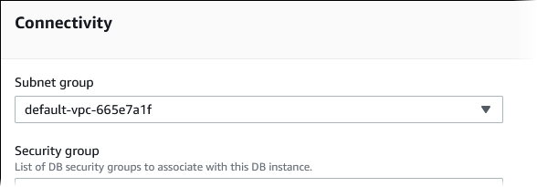 Modify the DB instance subnet group.
