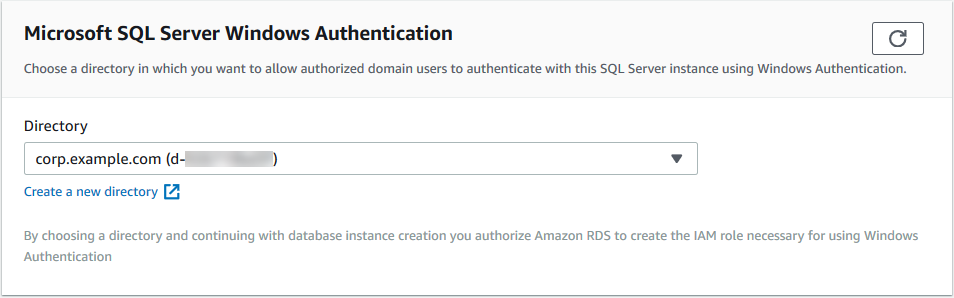 Microsoft SQL Server Windows Authentication directory