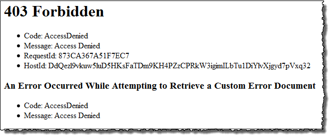 403 Forbidden error message example