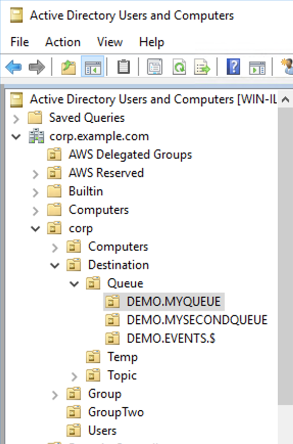 Authorization rules for specific queues