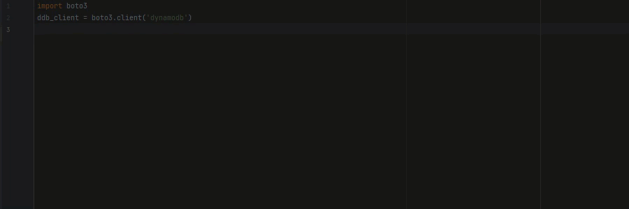 An example of the full function completion feature.