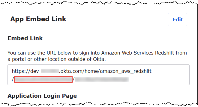 Copy the ID of the Okta application.