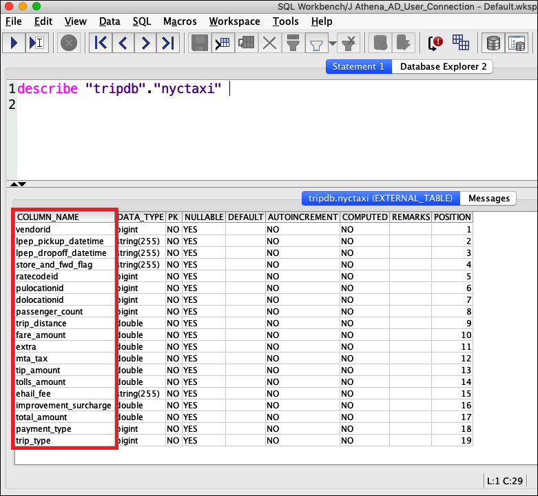 All columns displayed.