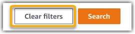 The clear filters button that you can use to start over with a new search query.