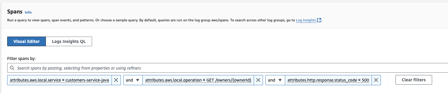 Nach Serviceproblem filtern