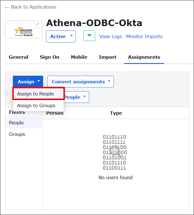 Klicken Sie auf Assign to People (Personen zuweisen).