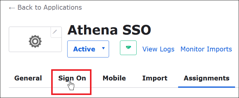 Wählen Sie Anmelden aus.