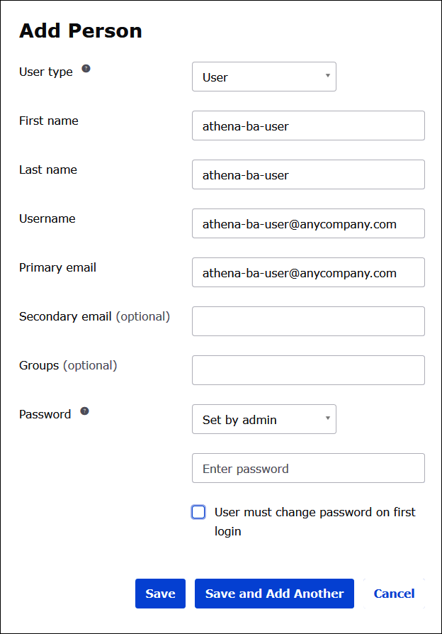 Hinzufügen eines Benutzers zur Okta-Anwendung