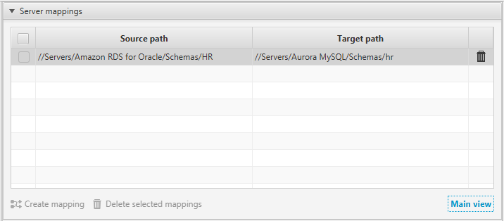 Creating a mapping rule