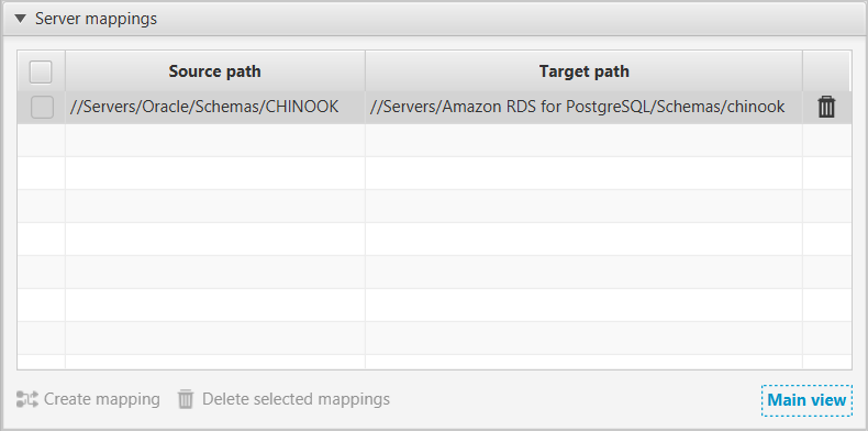 Creating a mapping rule