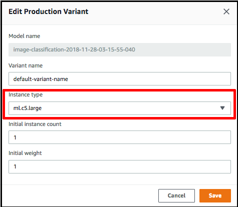Benutzeroberfläche zum Erstellen einer neuen Endpunktkonfiguration in der Neo-Konsole