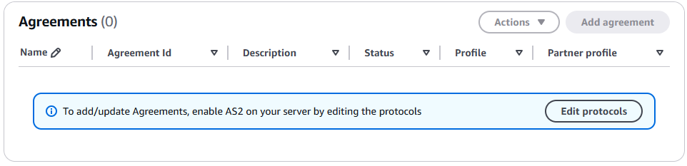 Die Konsolenseite mit den Serverdetails, auf der die Server-Host-Schlüssel für einen Server angezeigt werden.