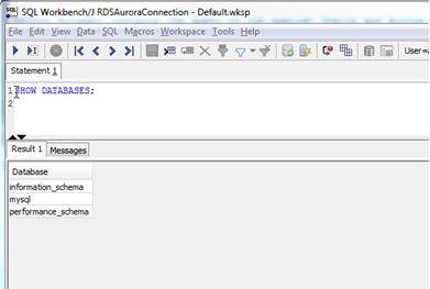 Connecting to the Aurora MySQL DB instance