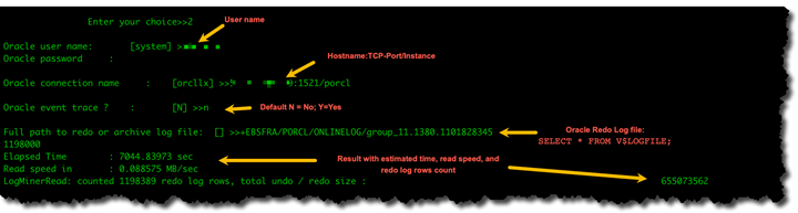 read performance utility output