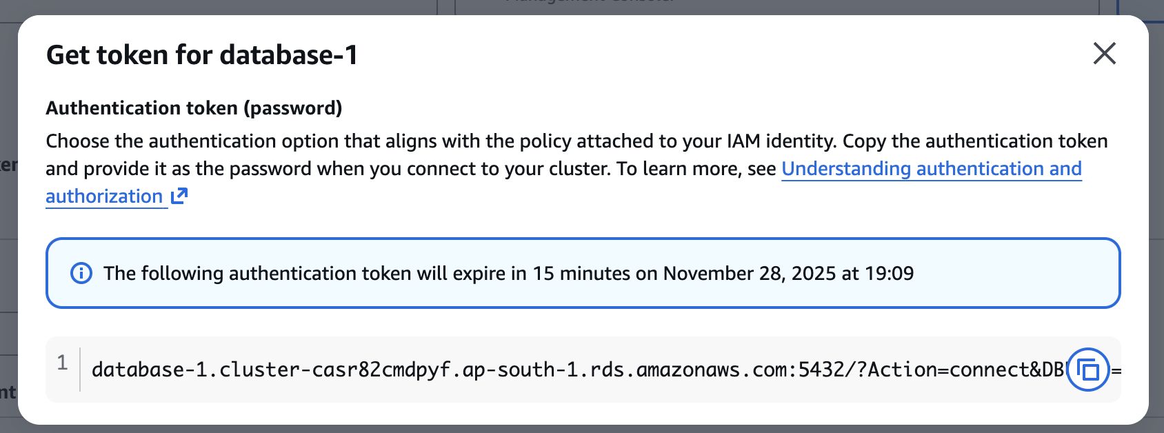 The Get token utility for generating an authentication token.