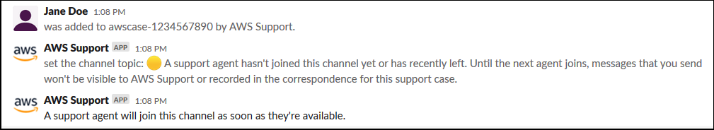 Captura de pantalla de cómo crear un chat en vivo en Slack.