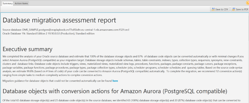 Assessment report executive summary