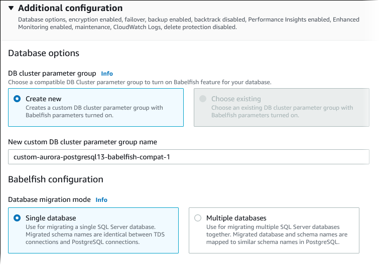 Choisissez un mode de migration pour vos bases de données SQL Server.