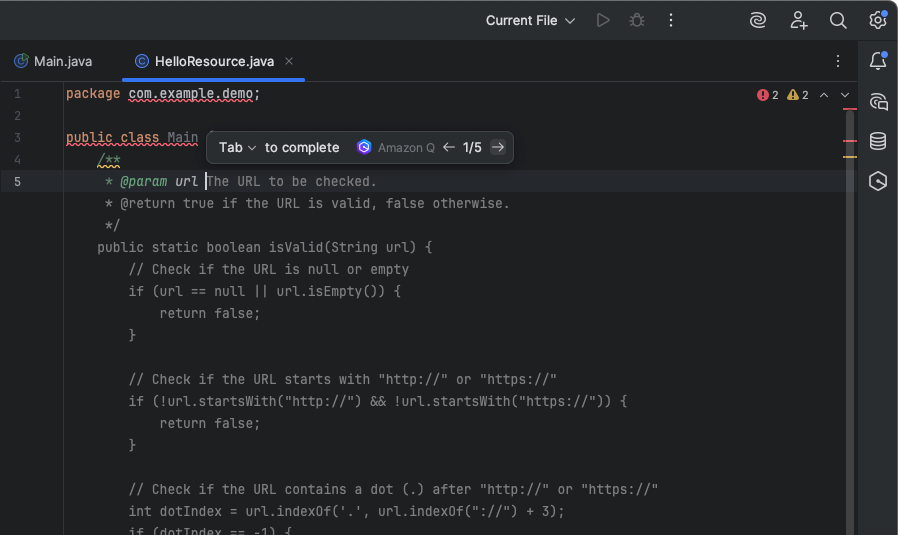suggestion de fonction pour compléter une docstring