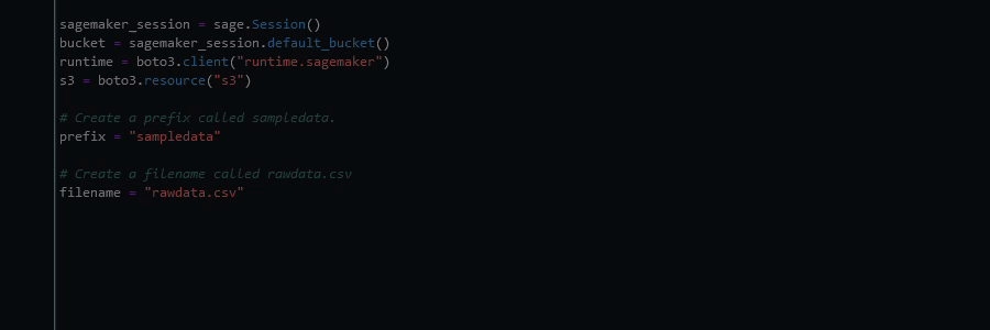 Exemple de saisie semi-automatique d’une ligne de code.
