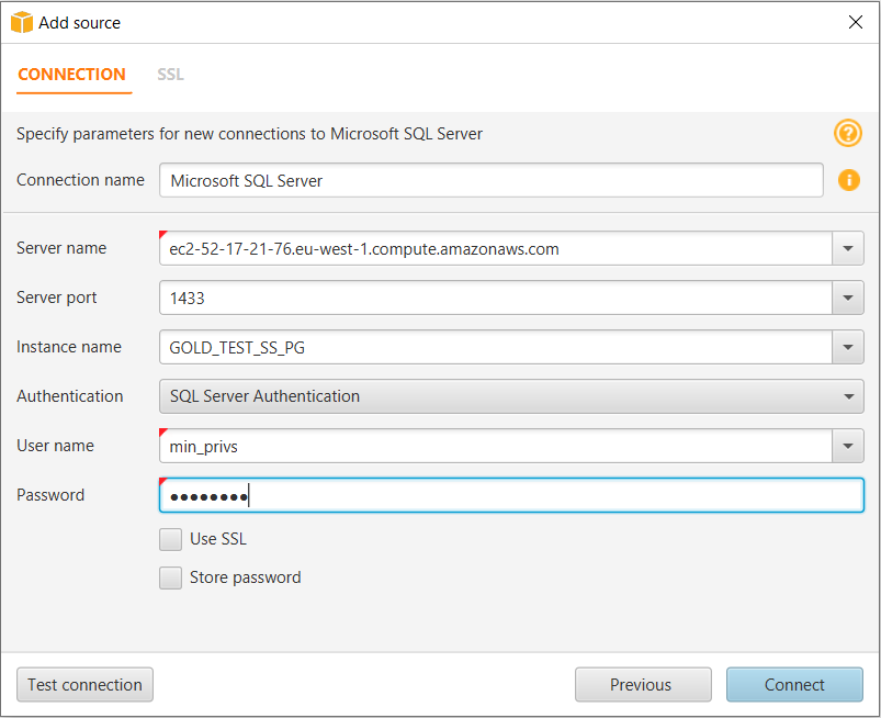 Test Connection to SQL Server Database