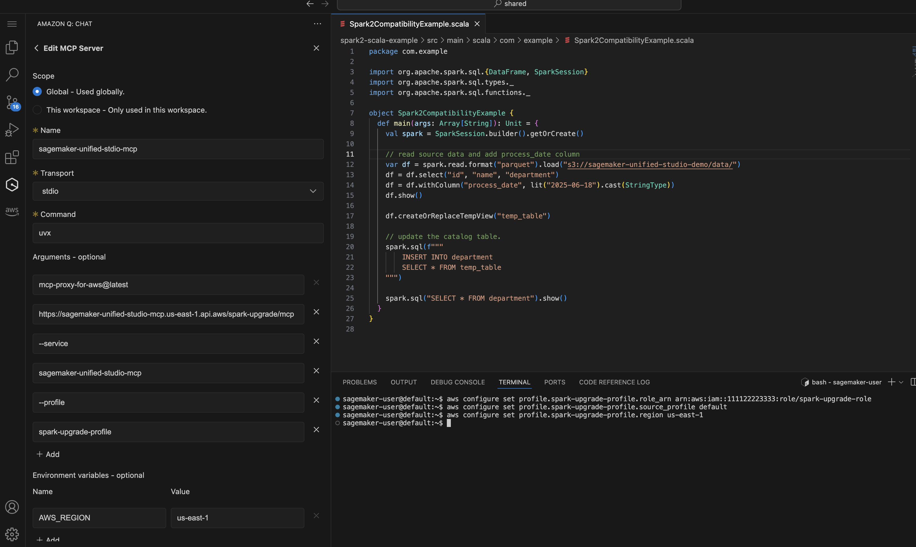 Agent de mise à niveau Apache Spark