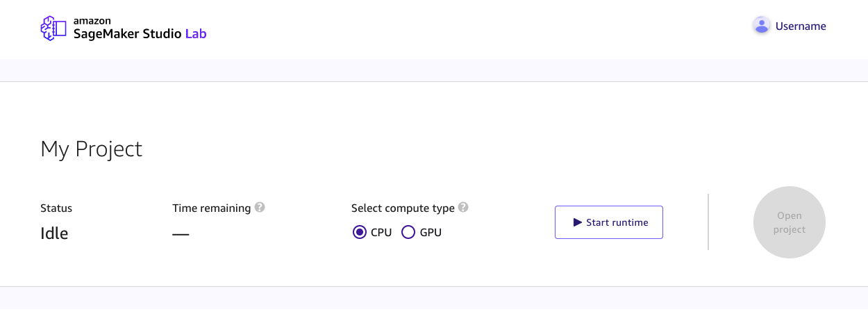 Disposition de l’interface utilisateur de présentation du projet.