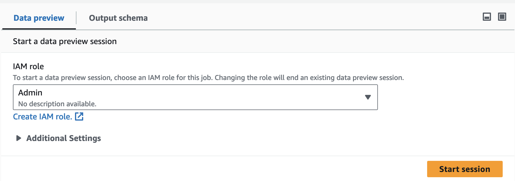 The screenshot shows the Data preview tab for a node.