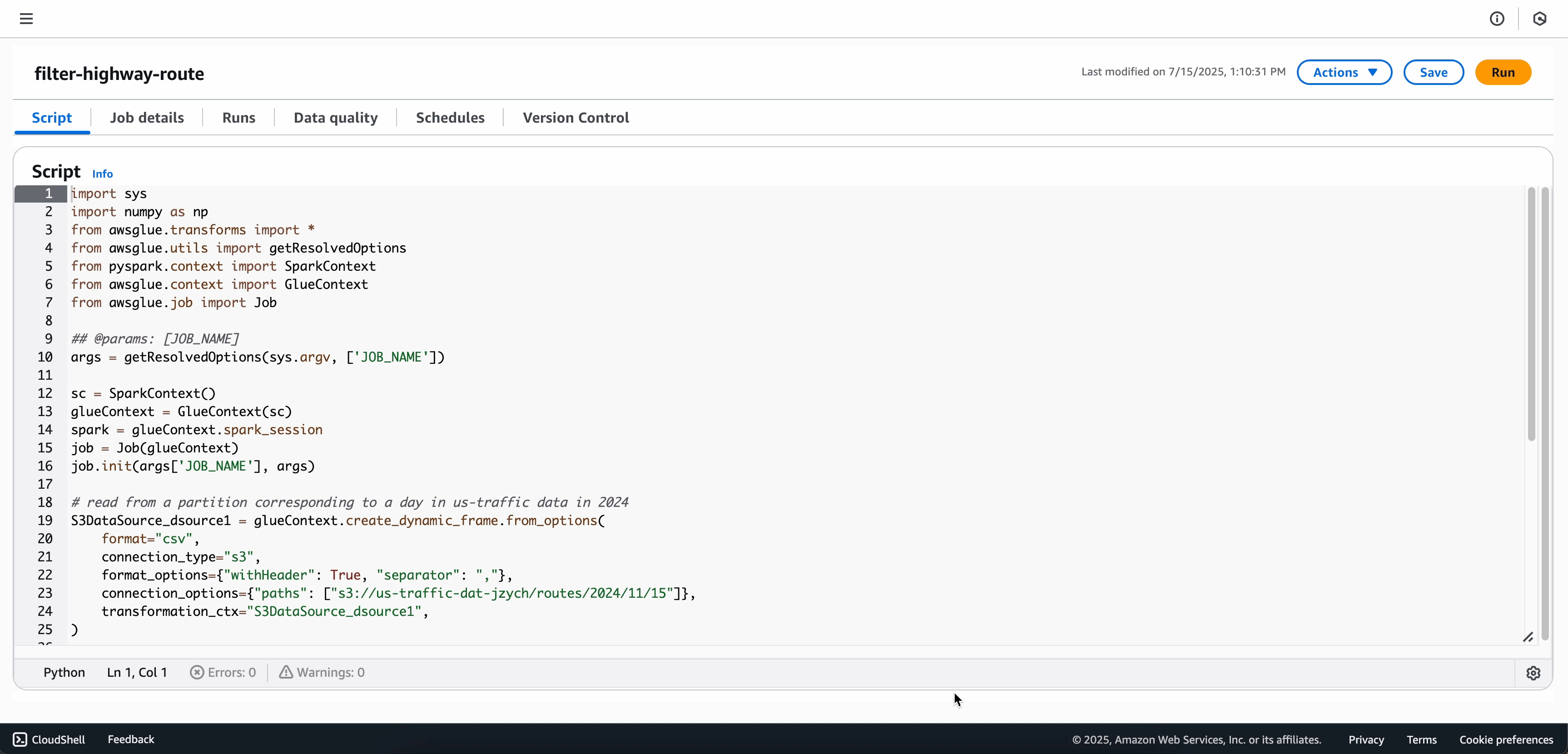 The GIF shows an end to end implementation of a failed run and the troubleshoot with AI feature running.