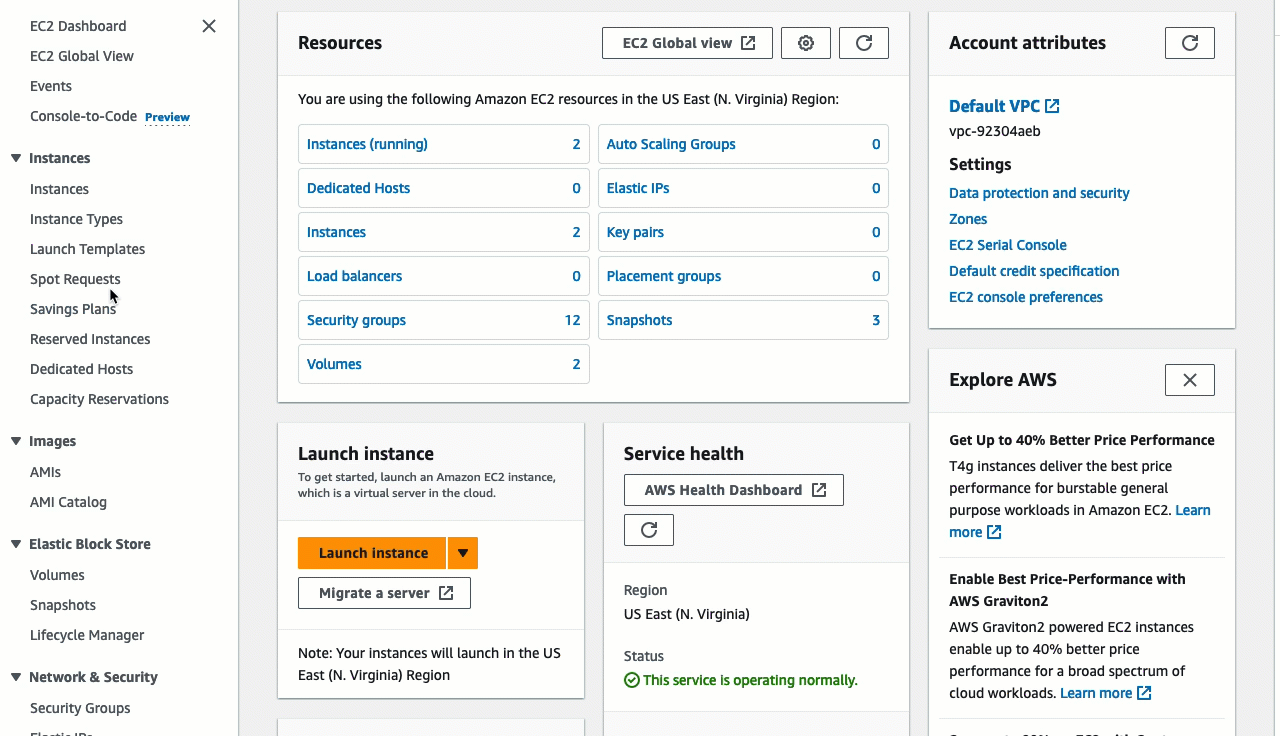 Questa animazione mostra come ottenere suggerimenti sul tipo di istanza utilizzando lo strumento di ricerca del tipo di istanza EC2. Per la versione testuale di questa animazione consulta i passaggi della procedura precedente.