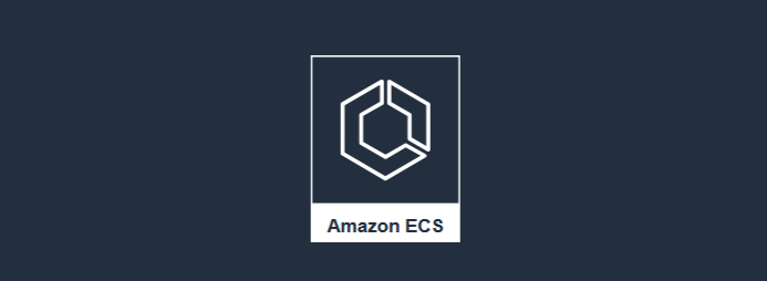 Screenshot dell'applicazione di esempio Amazon ECS. L'output indica “Amazon ECS”.