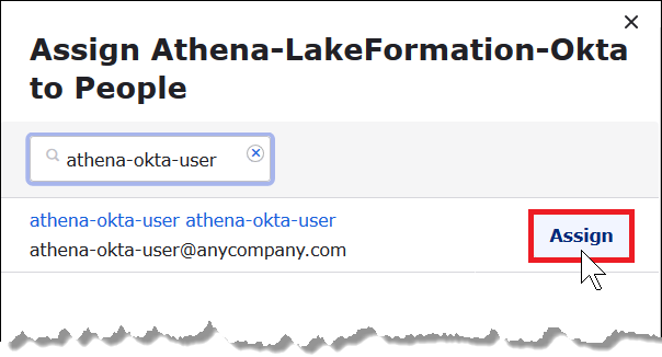 Scegliere Assign (Assegna).