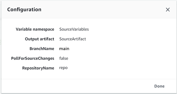 Example: Action Info Screen