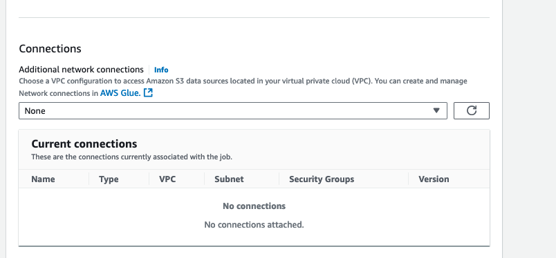 La schermata mostra i dettagli sulla connessione v2.