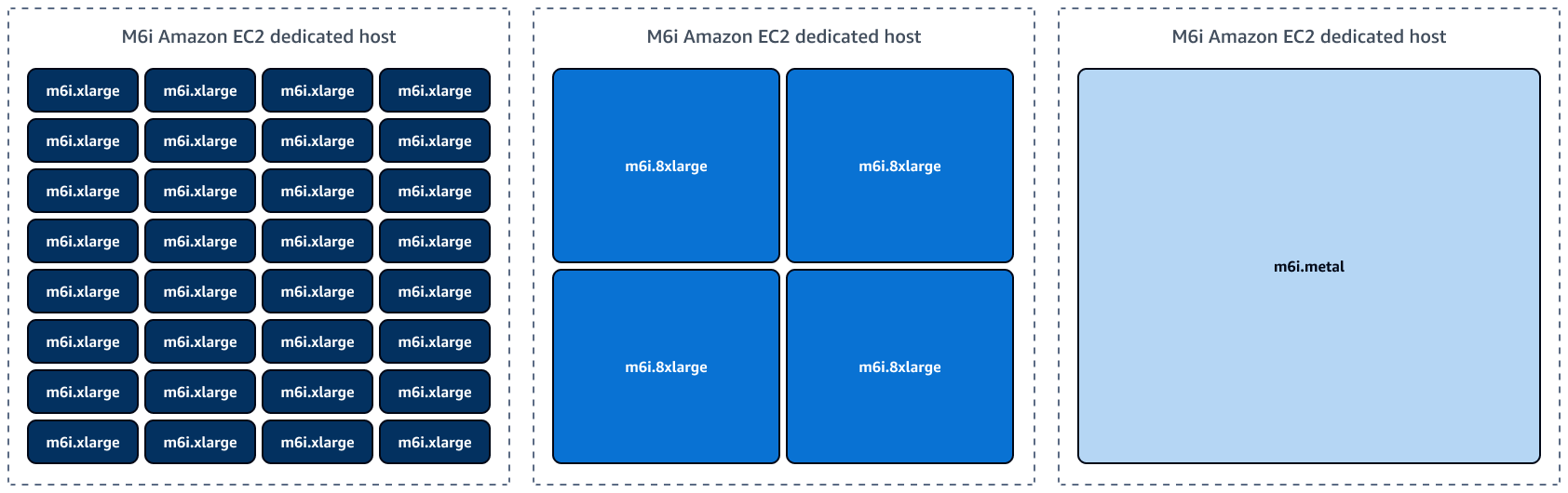 Dedicated Host options for M6 instances