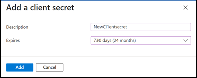 Add client secret image.