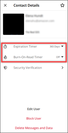 The Contact Details pane.