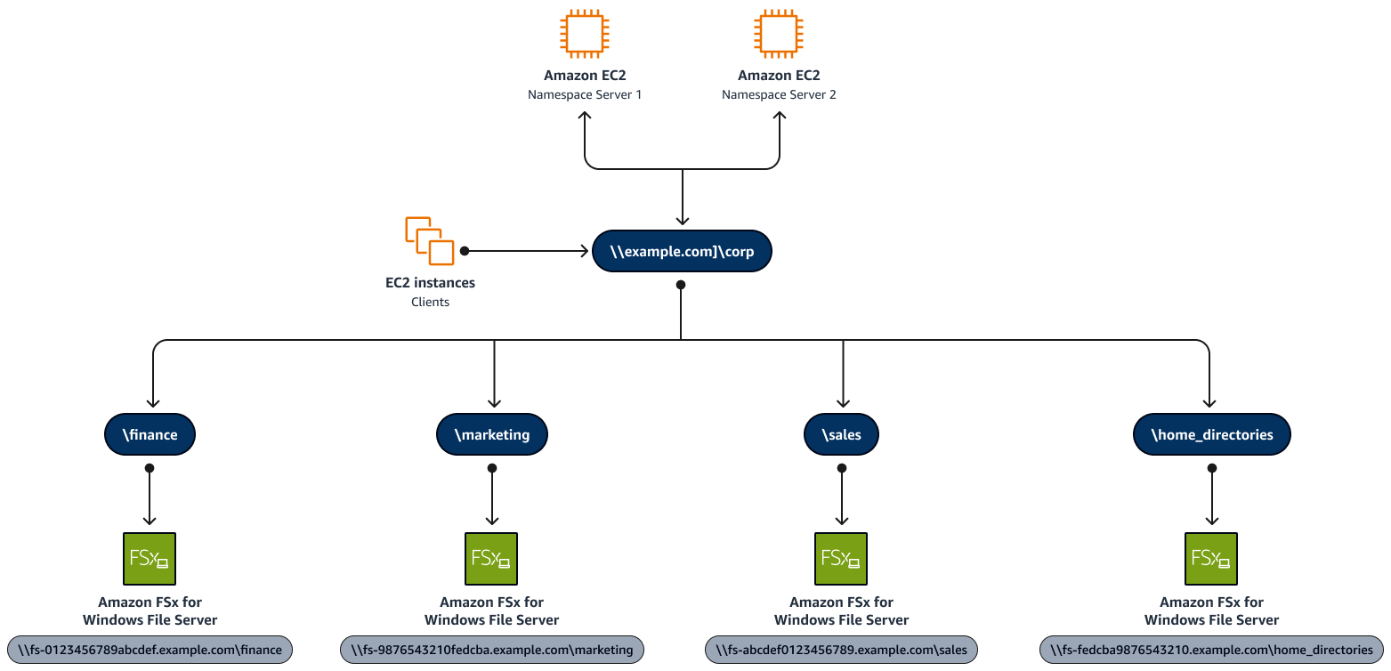 DFN Namespace access point