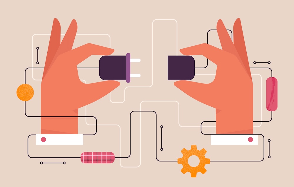 Illustrative screenshot depicting a service integration.