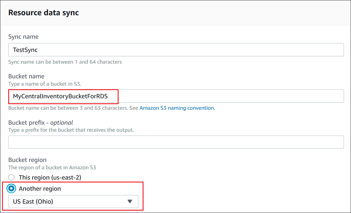 Systems Manager resource data sync from multiple AWS Regions