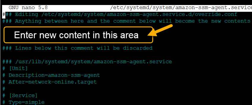 Enter new content above the line "### Lines below this comment will be discarded."