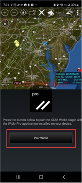 Pair the Wickr client.