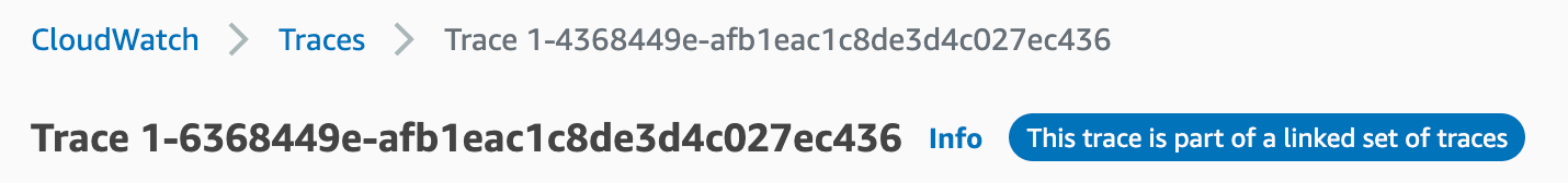 Linked trace details