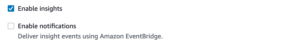 Insights check boxes on Group page